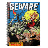 Pas op voor  Horror Comics Graveyard Zombie Notitieboek (Voorkant)