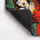 Pas op voor  horror Comics Groene Zwemmetjes Muismat (Hoek)