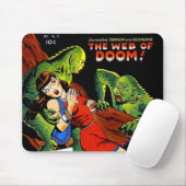 Pas op voor  horror Comics Groene Zwemmetjes Muismat (Met muis)