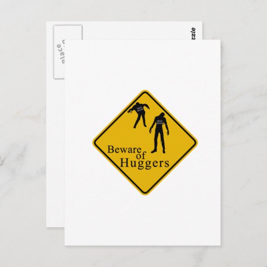 Pas op voor Huggers Briefkaart (Voorkant / Achterkant)