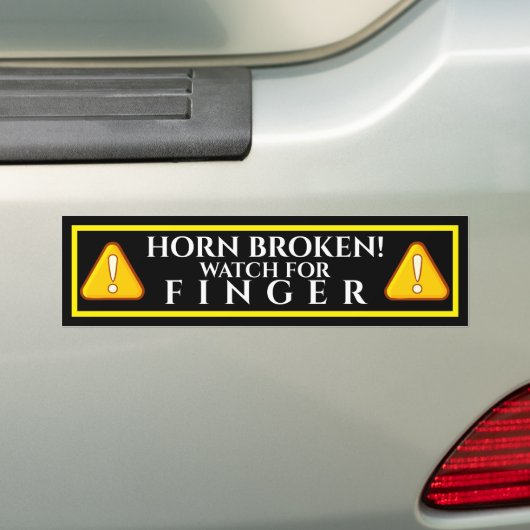 Pas op voor je vinger bumpersticker