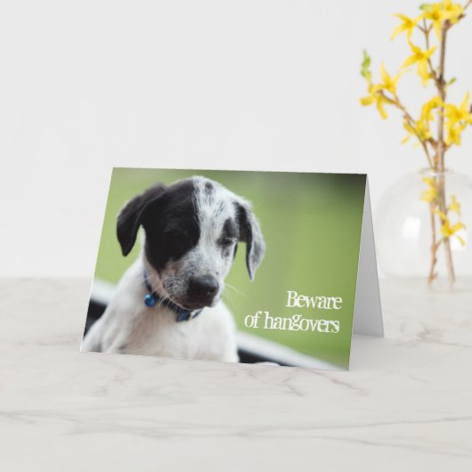 Pas op voor katers kaart (Gele Bloem)