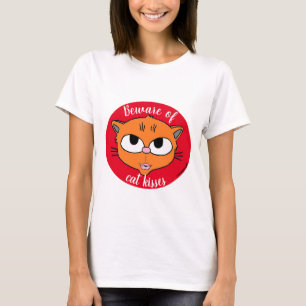 Pas op voor kattenkusjes Getuite Lippen Kitten T-shirt