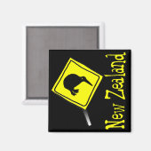 Pas op voor Kiwis Magnet (Voorkant / Achterkant)