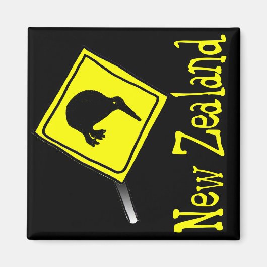 Pas op voor Kiwis Magnet (Voorkant)