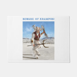 Pas op voor Krampus! Deurmat