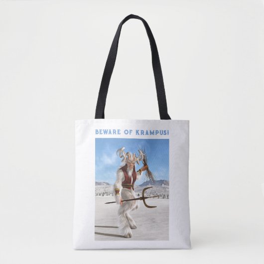 Pas op voor Krampus! Tote Bag (Voorkant)