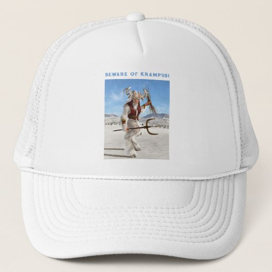 Pas op voor Krampus! Trucker Pet (Voorkant)