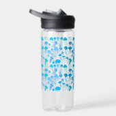 Pas op voor kwallen. L Blue.b No BG Waterfles (Rechts)