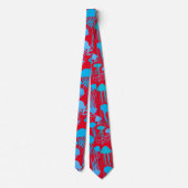 Pas op voor kwallen. L Blue.b Red BG Stropdas (Achterkant)