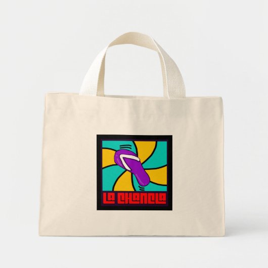 Pas op voor La Chancla Funny Tote Bag (Voorkant)