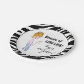 Pas op voor laag leven! Ze zijn overal. Papieren Bordje (Gekanteld)