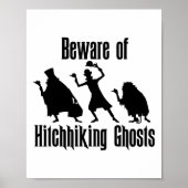 Pas op voor liftende geesten grappige Halloween ge Poster (Voorkant)