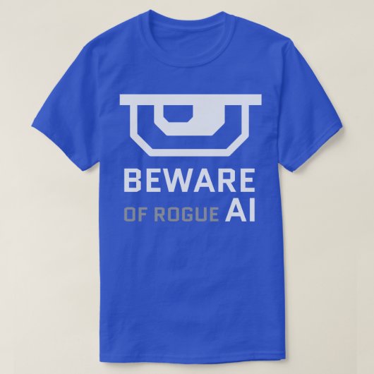 Pas op voor malafide kunstmatige intelligentie t-shirt (Design voorkant)