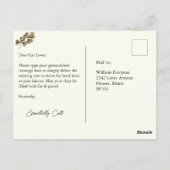 Pas op voor mensen die niet van katten houden briefkaart (Achterkant)