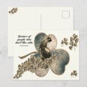 Pas op voor mensen die niet van katten houden briefkaart (Voorkant / Achterkant)