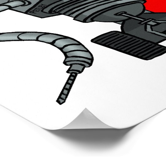 Pas op voor nerd poster (Hoek)