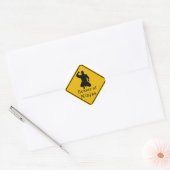 Pas op voor Ninjas Ronde Sticker (Envelop)
