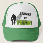 Pas op voor PIGFOOT Trucker Pet (Voorkant)