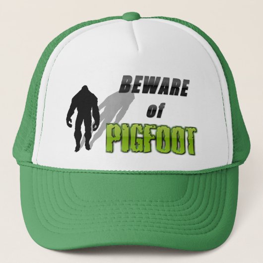 Pas op voor PIGFOOT Trucker Pet (Voorkant)