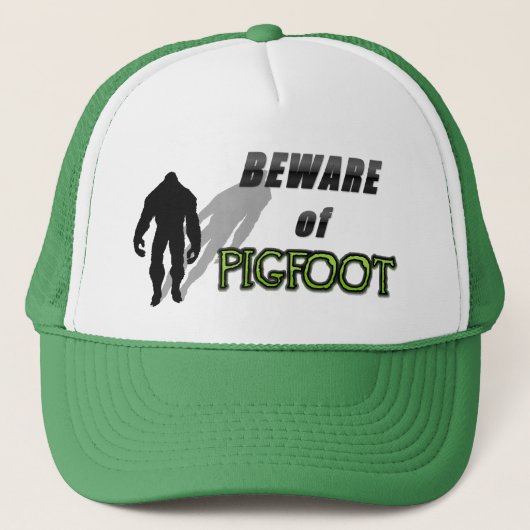 Pas op voor PIGFOOT Trucker Pet (Voorkant)
