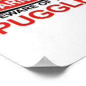 Pas op voor puggle poster (Hoek)