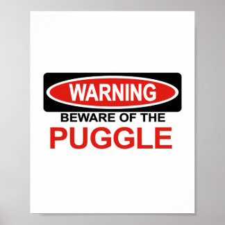 Pas op voor puggle poster