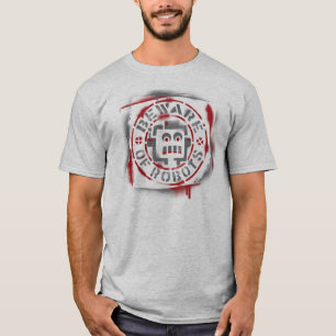 Pas op voor robots t-shirt