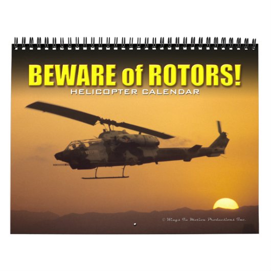 PAS OP VOOR ROTOREN! Helikopterkalender Kalender (Hoes)