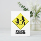 Pas op voor Sasquatch Briefkaart (Staand voorkant)