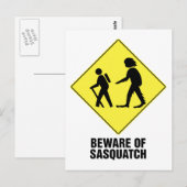 Pas op voor Sasquatch Briefkaart (Voorkant / Achterkant)