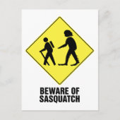 Pas op voor Sasquatch Briefkaart (Voorkant)