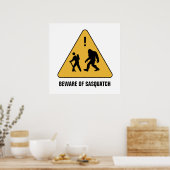 Pas op voor Sasquatch Poster (Keuken)