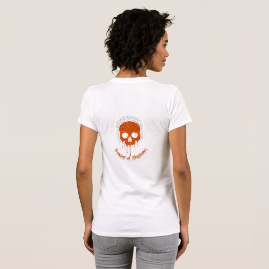 Pas op voor schaduwen - Skull T-shirt (Achterkant volledig)