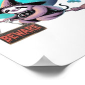 Pas op voor Schattigee heks luiaard vliegen op Bro Poster (Hoek)