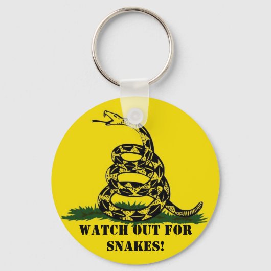 Pas op voor slangen! sleutelhanger (Voorkant)