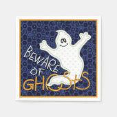 "Pas Op Voor Spoken" Halloween Servet (Voorkant)