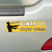 Pas op voor Statistische Zombies - Voluntaryist Bumpersticker (Op auto)