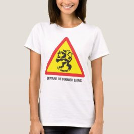 Pas op voor T-shirts voor vrouwen van Finse Leeuwe