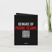 Pas op voor telefonische oplichting - Scam Prevent Kaart (Achterkant)