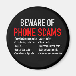 Pas op voor telefonische oplichting - Scam Prevent Magneet