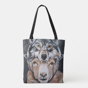 Pas op voor valse alfa's Schilderij van Alfred Fox Tote Bag
