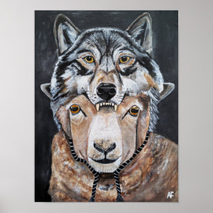Pas op voor valse Alphas Schilderij van Alfred Fox Poster