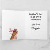 Pas op voor Whippets...Beste hond-moeder ooit Kaart (Binnen)