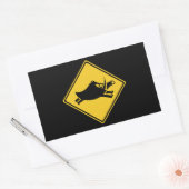 Pas op voor wilde beren, verkeersborden, Japan Rechthoekige Sticker (Envelop)