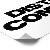 Pas Op Voor Zeer Distributieve Computerhanden Poster (Hoek)