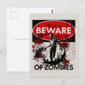 Pas op voor Zombies Briefkaart (Voorkant / Achterkant)