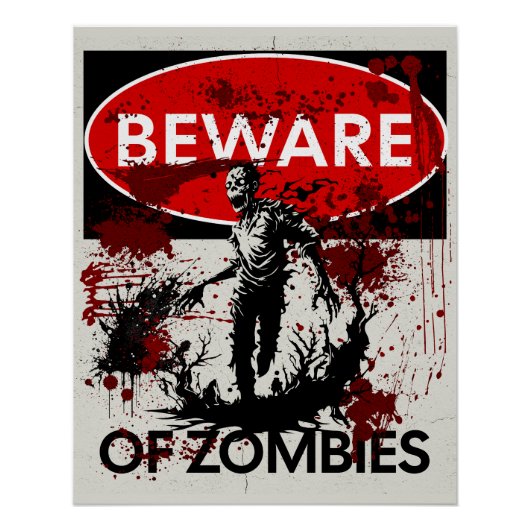 Pas op voor Zombies Perfect Poster (Voorkant)