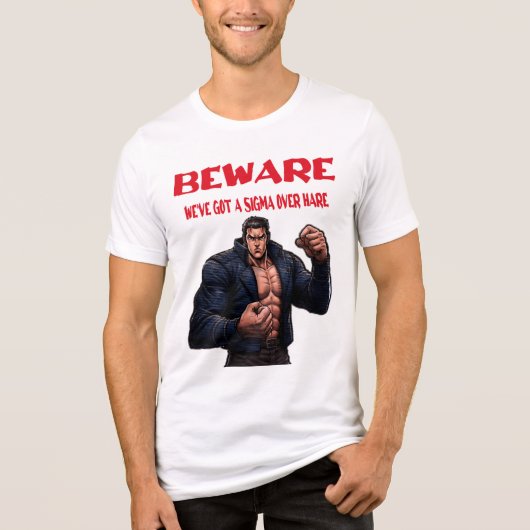 Pas op, we hebben een sigma Tri-Blend shirt (Voorkant)