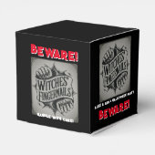 PAS OP! Witch Fingers Halloween Party Spooky Snoep Bedankdoosjes (Achterkant)